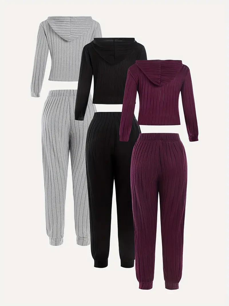 Set 3 Treninguri pentru Femei din Tricot Model 2026 