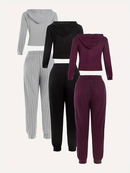 Set 3 Treninguri pentru Femei din Tricot Model 2026 